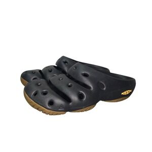 KEEN Men's Black Clog Sandals Slip On Comfort Foam Outdoor Shoes Size 12
